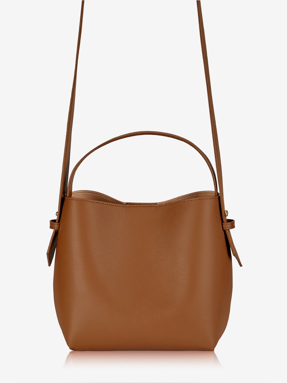 GiGi New York Selena Bucket Bag | Chic Brown Leather Shoulder Bag